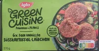 Green cuisine Süsskartoffel Laibchen