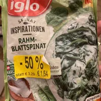Rahm-Blattspinat