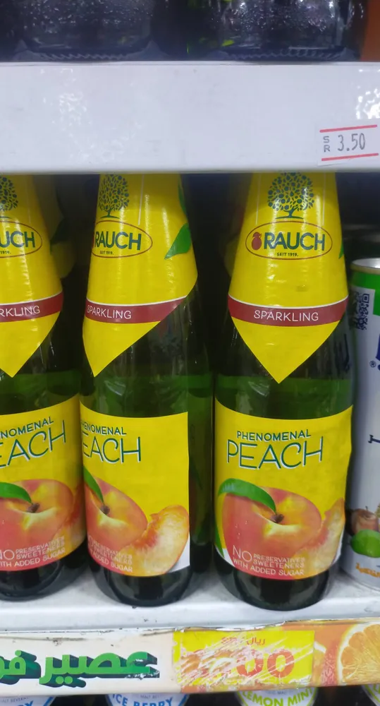 Rauch phenomenal peach drink
