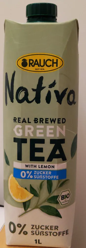 Nativa Real Brewed Green Tea 0% Sugar