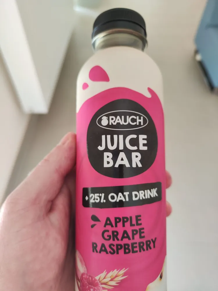 Juice Bar 25% Oat Drink Apple Grape Raspberry