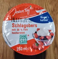 Schlagobers mit 36 % Fett ultrahocherhitzt