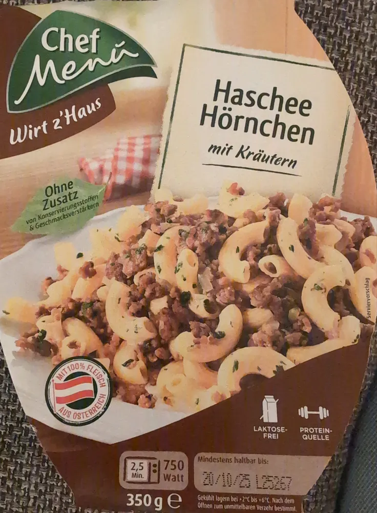 Haschee Hörnchen mit Kräutern