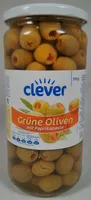 Grüne Oliven mit Paprikapaste