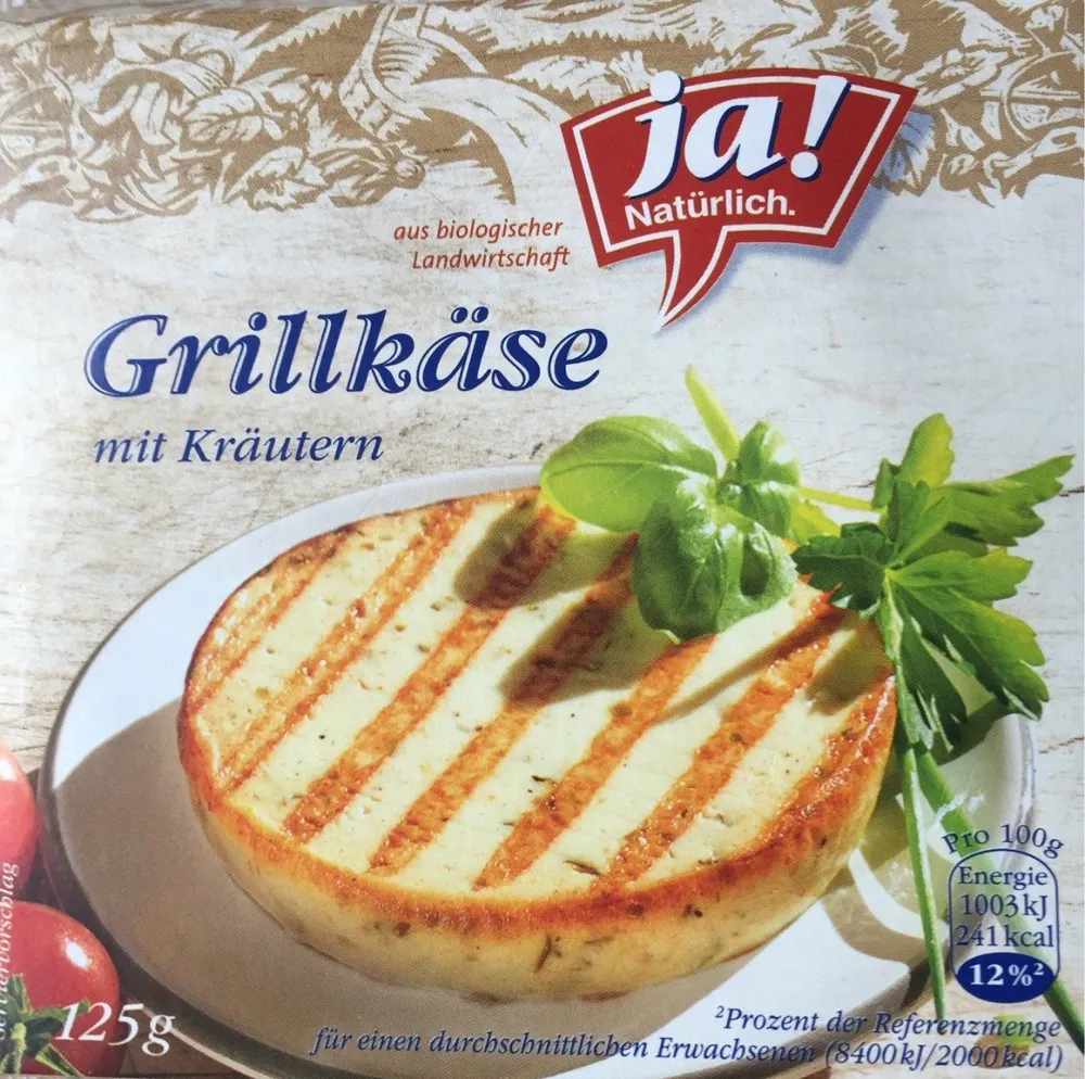 Ja! Natürlich Grillkäse Mit Kräutern 125G