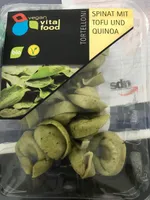 Tortelloni Spinat mit Tofu und Quinoa