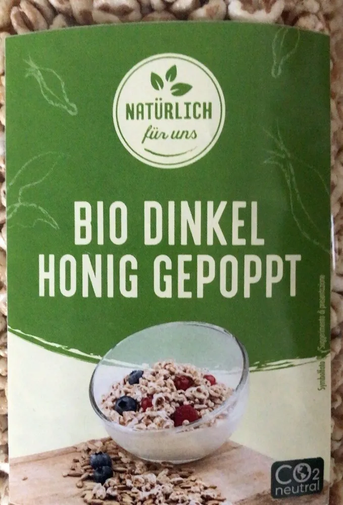 Bio Dinkel Honig gepoppt