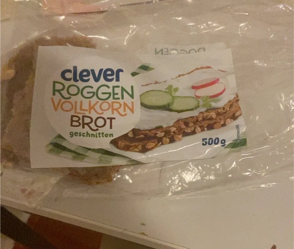 Roggenvollkornbrot, geschnitten