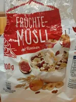 Früchte Müsli mit Rosinen