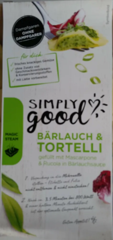 Bärlauch & Tortelli gefüllt mit Mascarpone & Ruccola in Bärlauchsauce