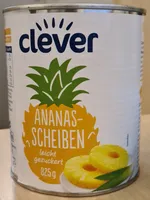 clever Ananas-Scheiben leicht gezuckert