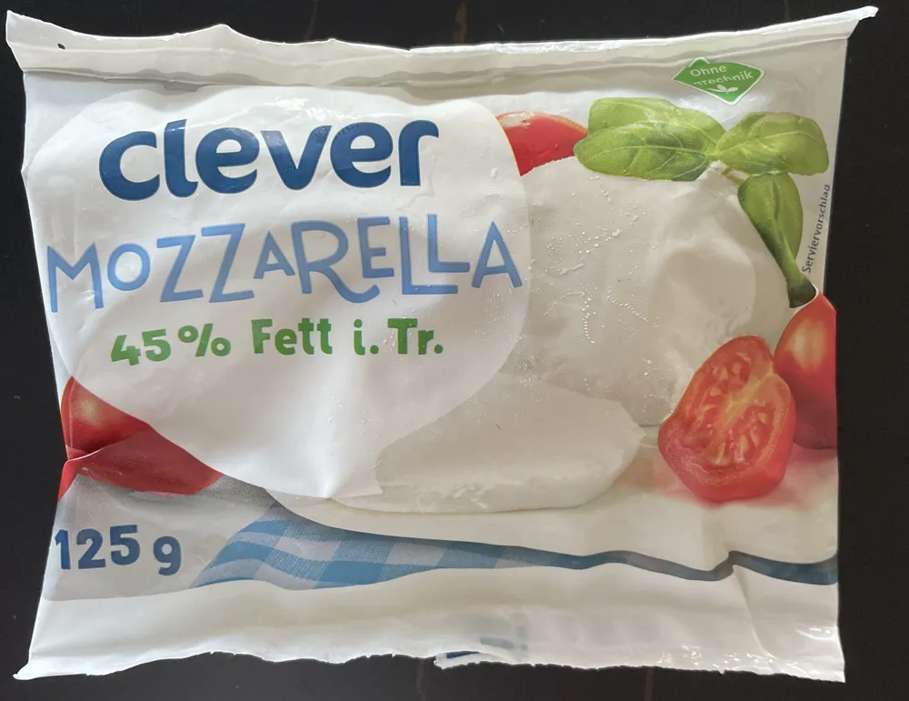 Mozarella 45% Fett