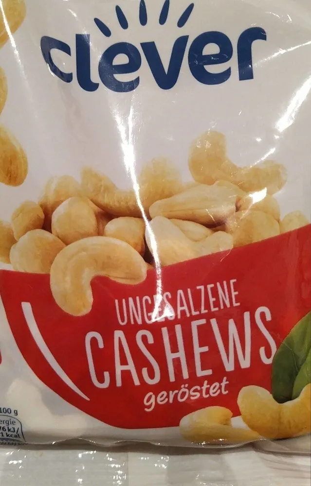 Cashews geröstet und ungesalzen