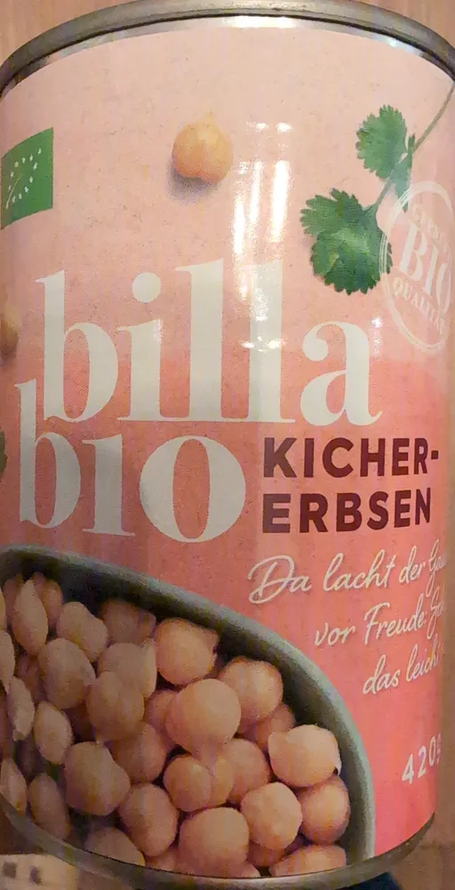billa bio Kichererbsen