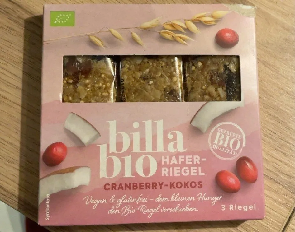 Haferriegel Cranberry-Kokos