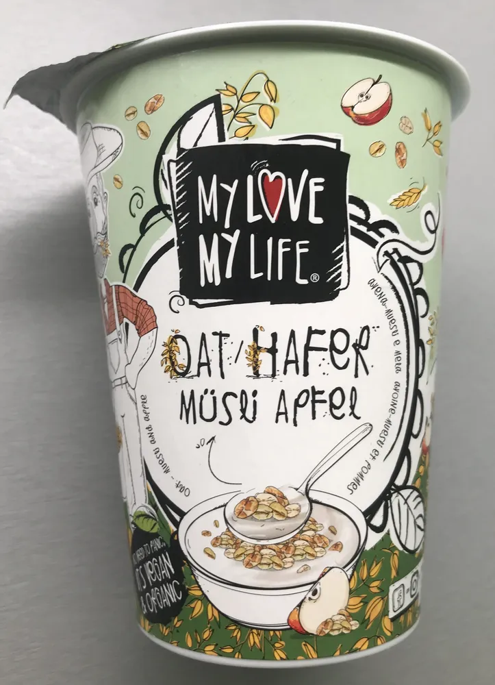 Dezert s ovesnou moukou, jablky a müsli