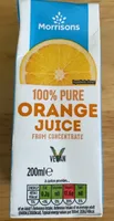 100% PURE ORANGE JUICE FROM CONCENTRATE