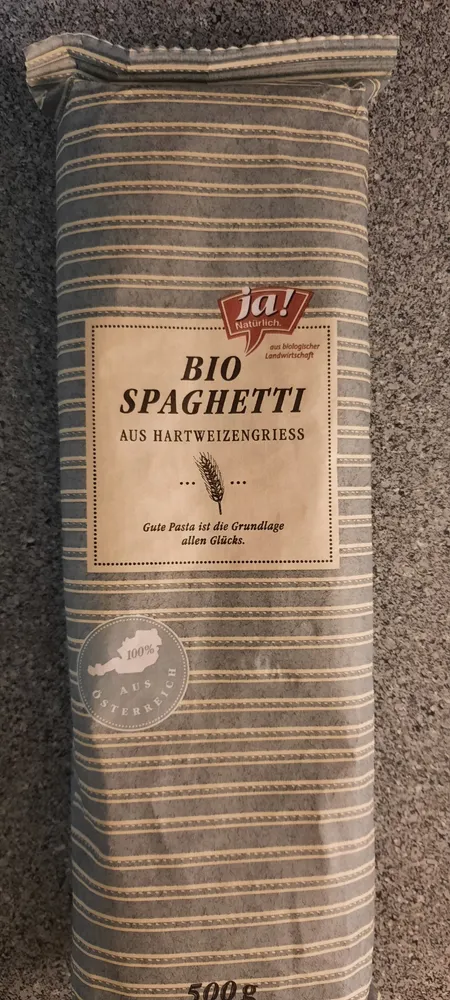 Bio Spaghetti aus Hartweizengriess