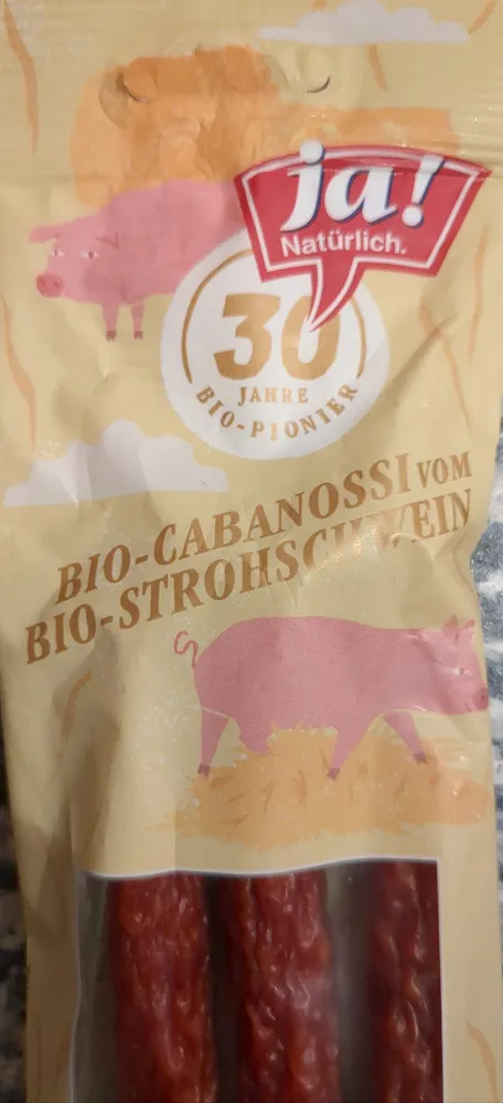 Bio-Cabanossi vom Strohschwein