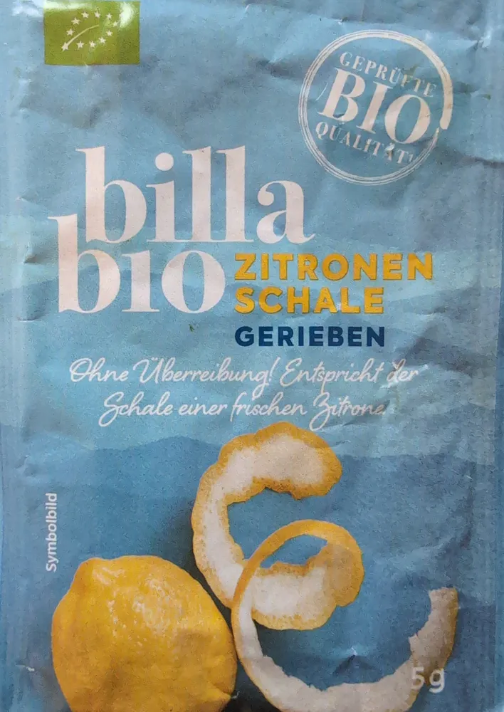 Zitronenschale gerieben