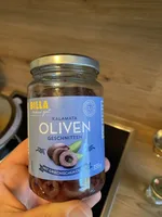Kalamata Oliven geschnitten