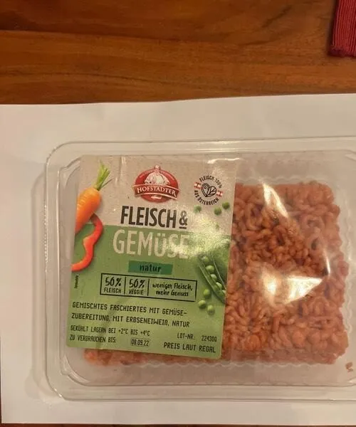 Fleisch &  Gemüse faschiertes