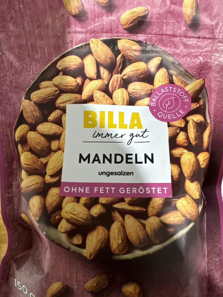 Mandeln geröstet ungesalzen