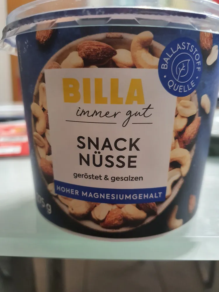 Snack Nüsse gesalzen