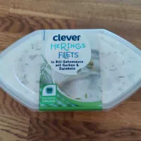 Heringsfilets in Dill-Sahnesauce