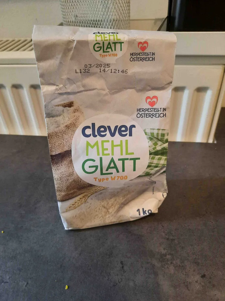 Mehl glatt – Type W 700