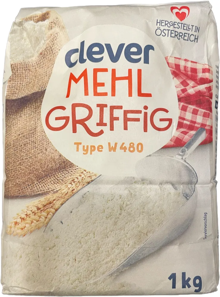 Weizenmehl griffig Type W480