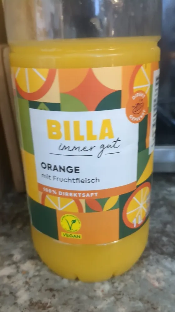Orange mit Fruchtfleisch