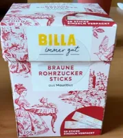 Braune Rohrzucker Sticks