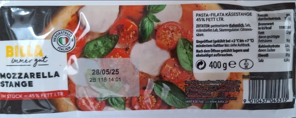 Mozzarellastange