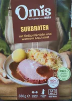 Surbraten mit Erdäpfelknödel und warmen Krautsalat