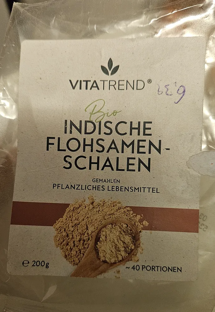 Flohsamenschalen, gemahlen