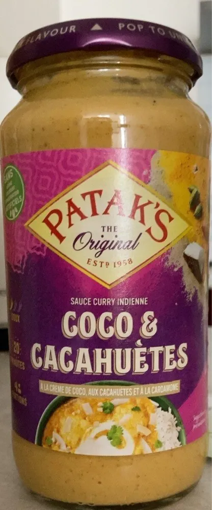 Sauce cury indienne coco & cacahuètes