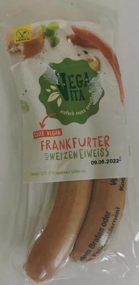 Frankfurter aus Weizeneiweiß