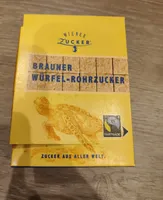 Brauner Würfel-Rohrzucker