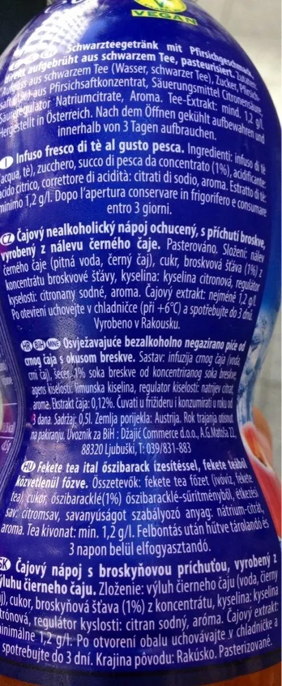 Eistee Pfirsich