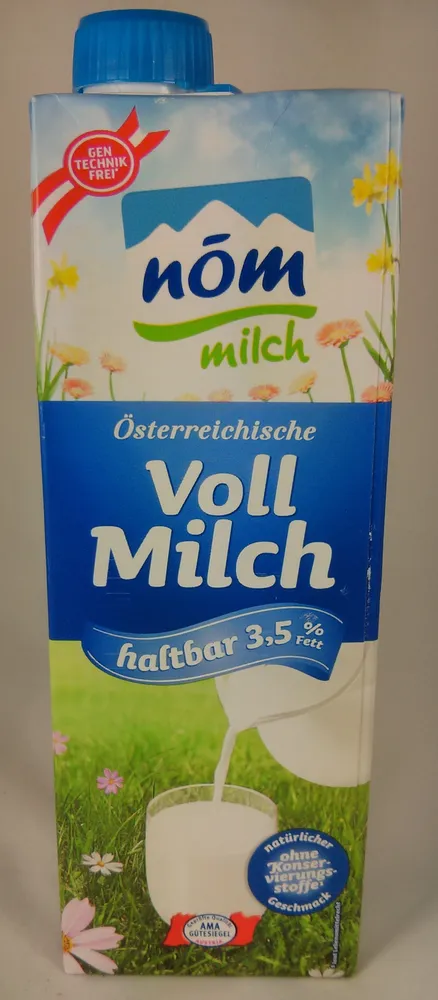 Österreichische Vollmilch, haltbar 3,5% Fett
