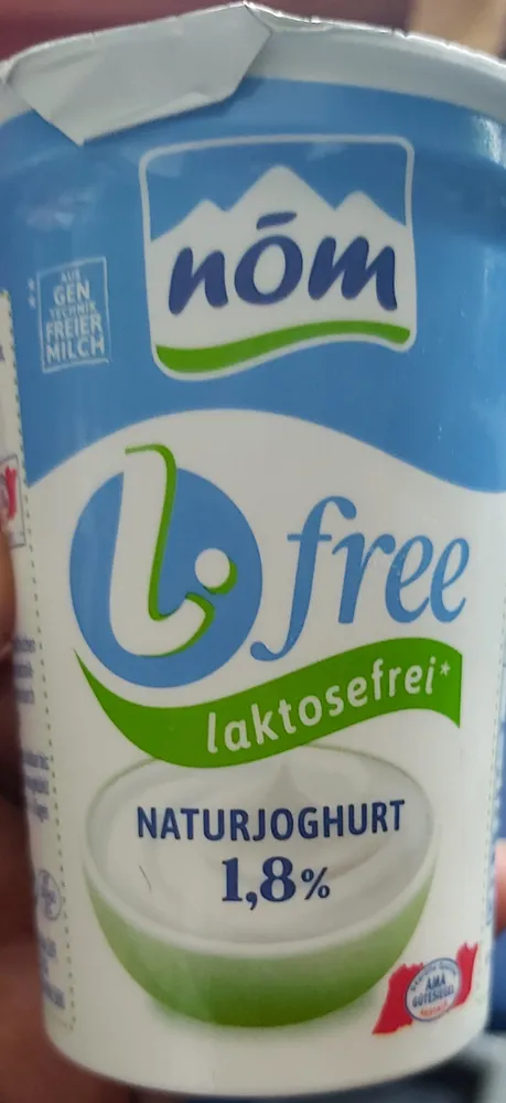 Laktosefreies fettarmes Joghurt mit 1,8% Fett, aus pasteurisierter Milch