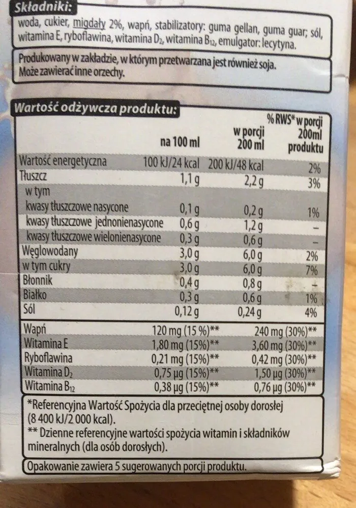 Napój migdałowy