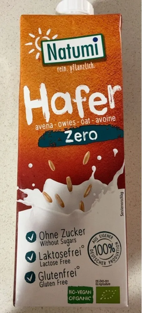 Leche de avena Zero