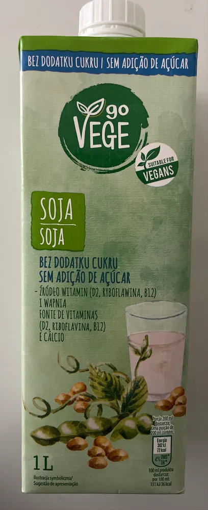 Soja - bez dodatku cukru