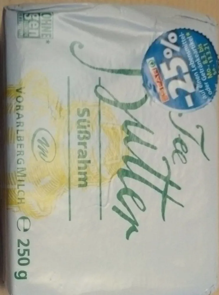 Tee Butter Süßrahm