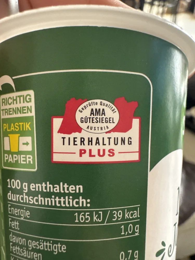 Natur Joghurt 1% Fett