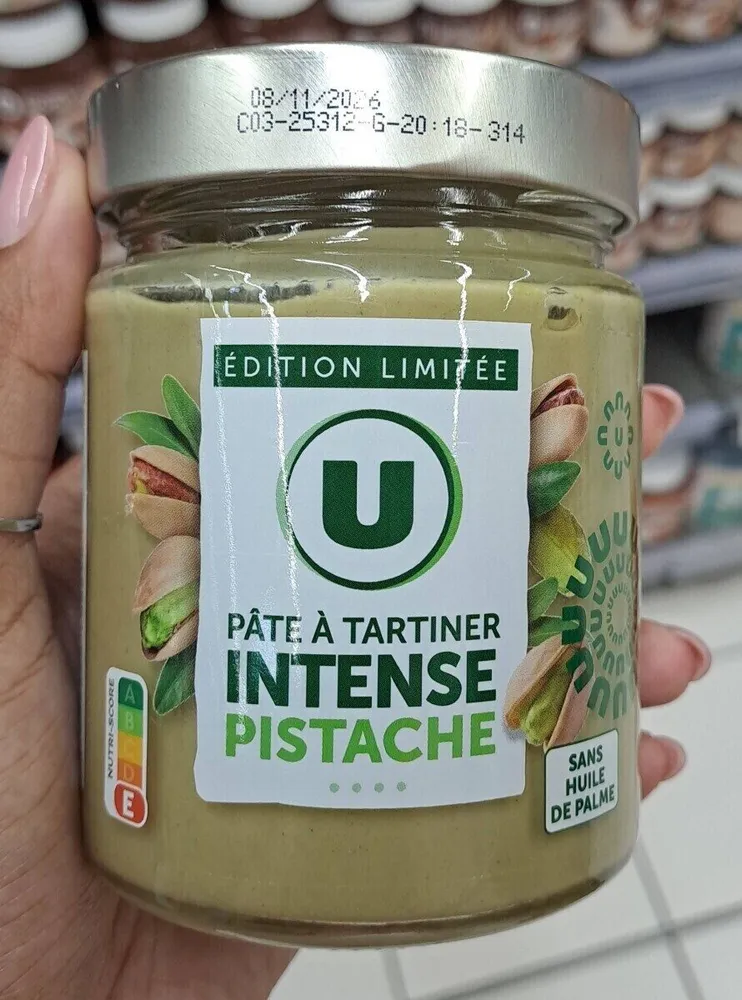 Pâte à tartiner intense pistache