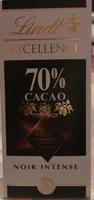 Lindt excellence 70% cacao