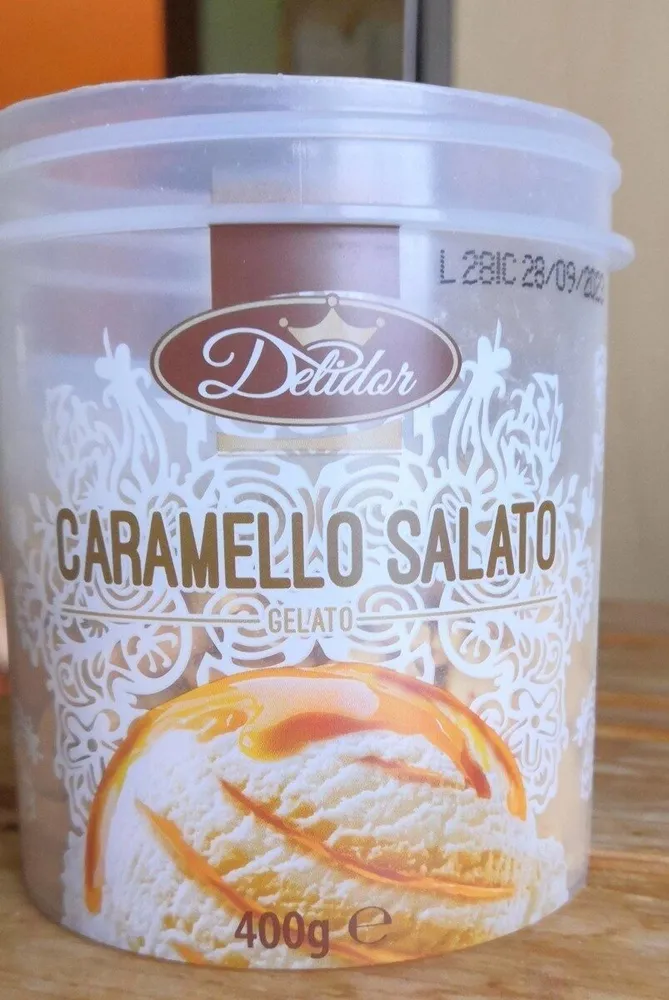 Gelato al caramello salato